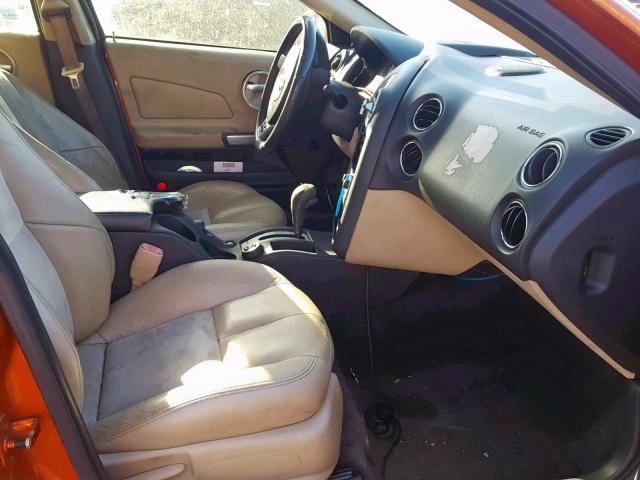 2G2WC58C971181244 - 2007 PONTIAC GRAND PRIX ORANGE photo 5