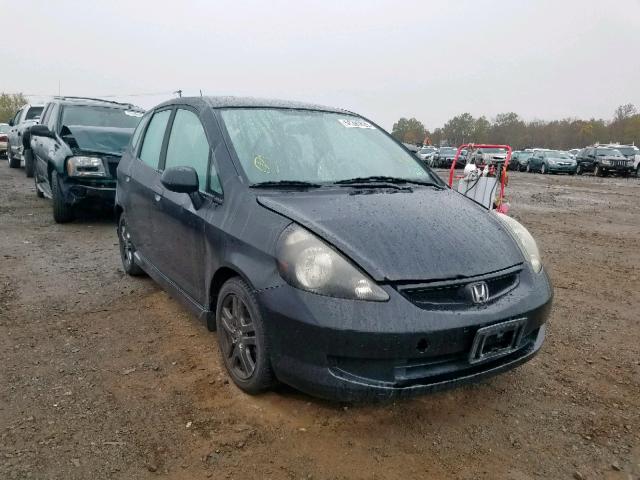 JHMGD38698S014071 - 2008 HONDA FIT SPORT BLACK photo 1