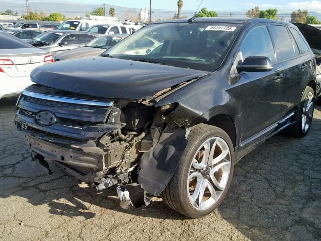 2FMDK3AK2DBA59144 - 2013 FORD EDGE SPORT BLACK photo 2