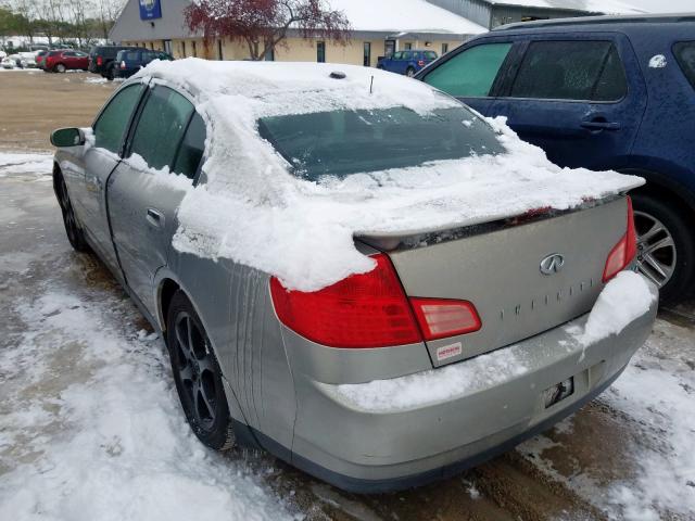 JNKCV51F54M713567 - 2004 INFINITI G35 SILVER photo 3