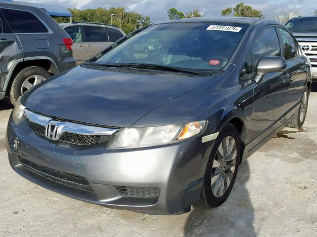 2HGFA16969H357177 - 2009 HONDA CIVIC EXL GRAY photo 2