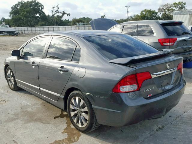 2HGFA16969H357177 - 2009 HONDA CIVIC EXL GRAY photo 3