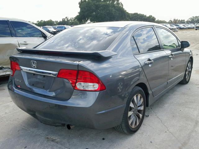 2HGFA16969H357177 - 2009 HONDA CIVIC EXL GRAY photo 4