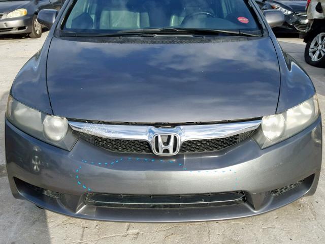 2HGFA16969H357177 - 2009 HONDA CIVIC EXL GRAY photo 9