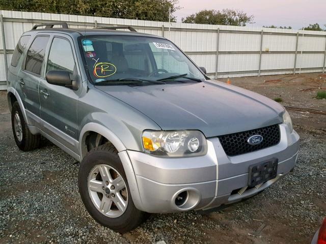 1FMCU49H47KA42652 - 2007 FORD ESCAPE HEV GREEN photo 1