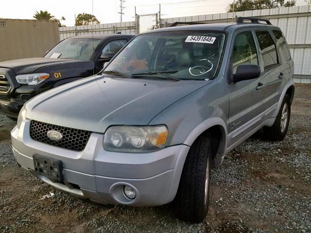 1FMCU49H47KA42652 - 2007 FORD ESCAPE HEV GREEN photo 2