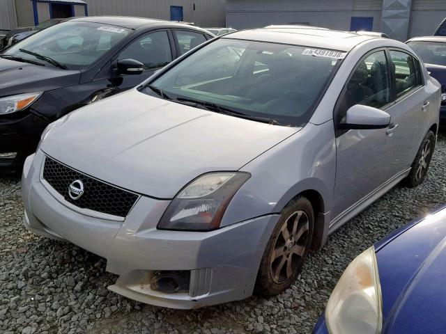 3N1AB6AP8CL766761 - 2012 NISSAN SENTRA 2.0 SILVER photo 2