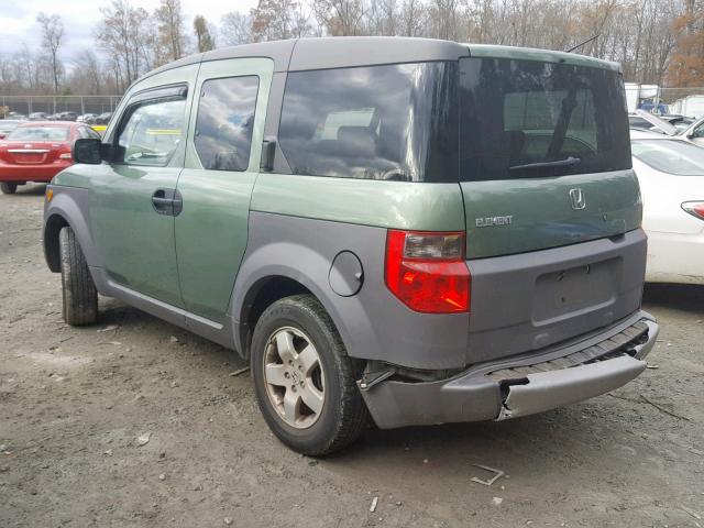 5J6YH28524L010695 - 2004 HONDA ELEMENT EX GREEN photo 3