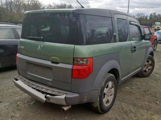 5J6YH28524L010695 - 2004 HONDA ELEMENT EX GREEN photo 4