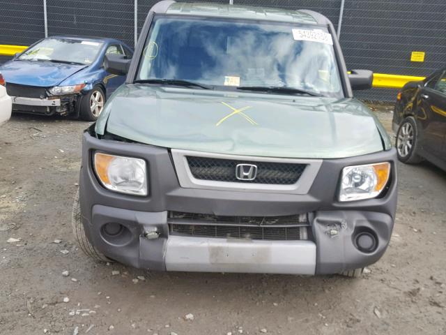 5J6YH28524L010695 - 2004 HONDA ELEMENT EX GREEN photo 9