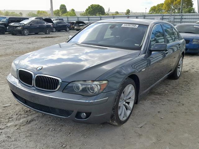 WBAHN83578DT82636 - 2008 BMW 750 LI GRAY photo 2