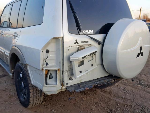 JA4MW51S64J010801 - 2004 MITSUBISHI MONTERO LI WHITE photo 9