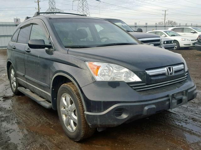 5J6RE487X8L038096 - 2008 HONDA CR-V EXL BLACK photo 1