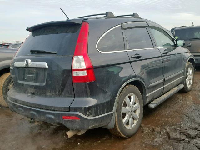 5J6RE487X8L038096 - 2008 HONDA CR-V EXL BLACK photo 4