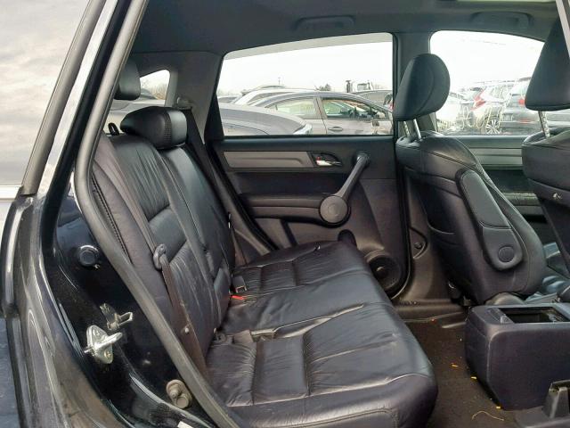 5J6RE487X8L038096 - 2008 HONDA CR-V EXL BLACK photo 6