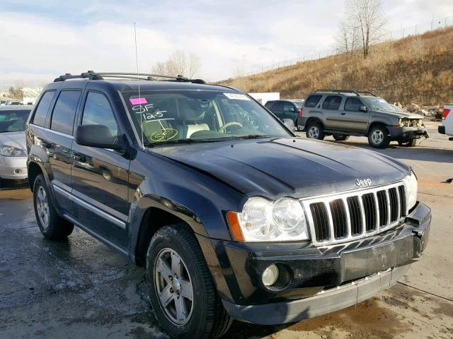 1J8HR58257C634739 - 2007 JEEP GRAND CHER BLACK photo 1