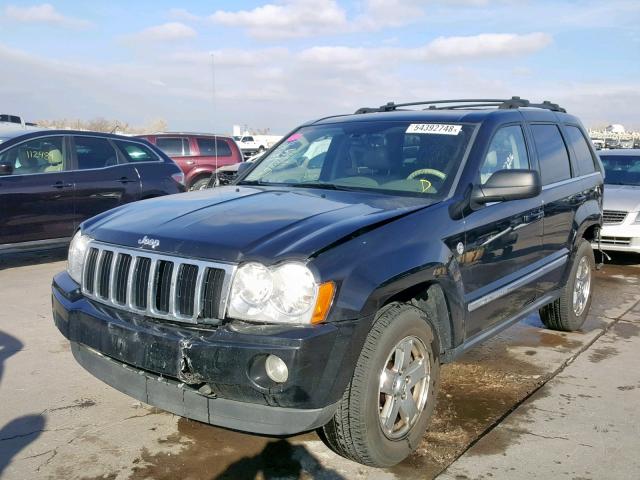 1J8HR58257C634739 - 2007 JEEP GRAND CHER BLACK photo 2