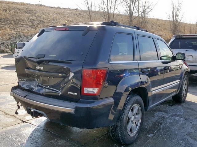 1J8HR58257C634739 - 2007 JEEP GRAND CHER BLACK photo 4