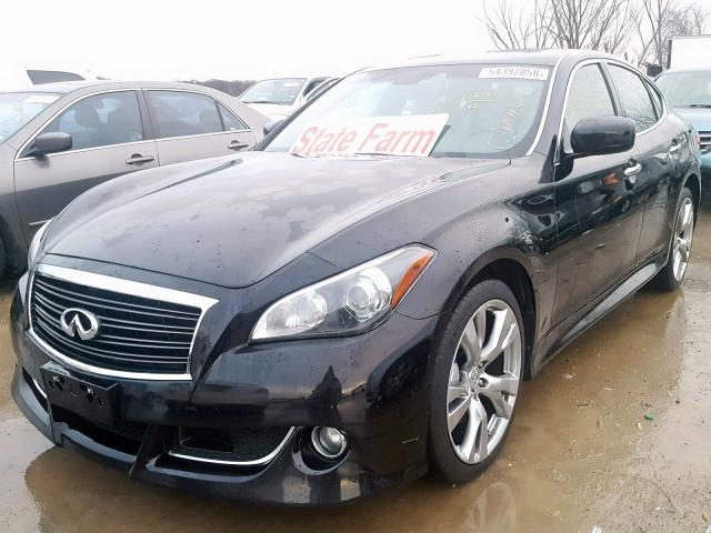 JN1AY1AR5DM590195 - 2013 INFINITI M56 X BLACK photo 2