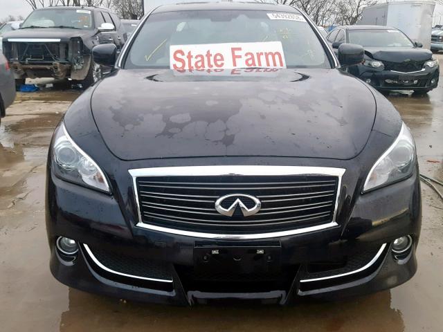 JN1AY1AR5DM590195 - 2013 INFINITI M56 X BLACK photo 9