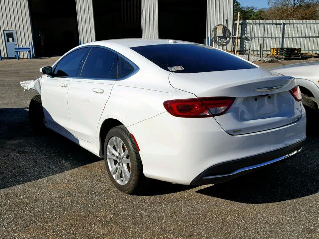 1C3CCCAB4GN126353 - 2016 CHRYSLER 200 LIMITE WHITE photo 3