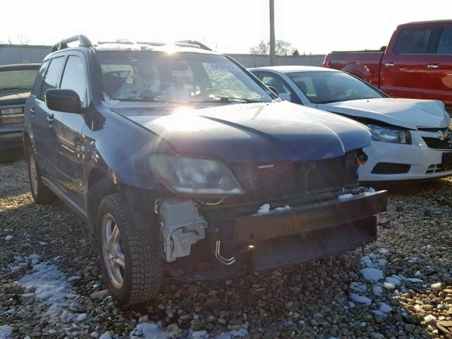 JA4LZ31G73U102581 - 2003 MITSUBISHI OUTLANDER BLUE photo 1