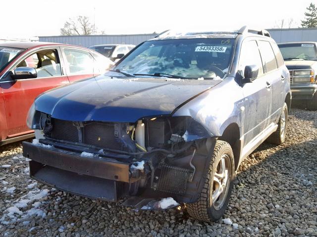 JA4LZ31G73U102581 - 2003 MITSUBISHI OUTLANDER BLUE photo 2