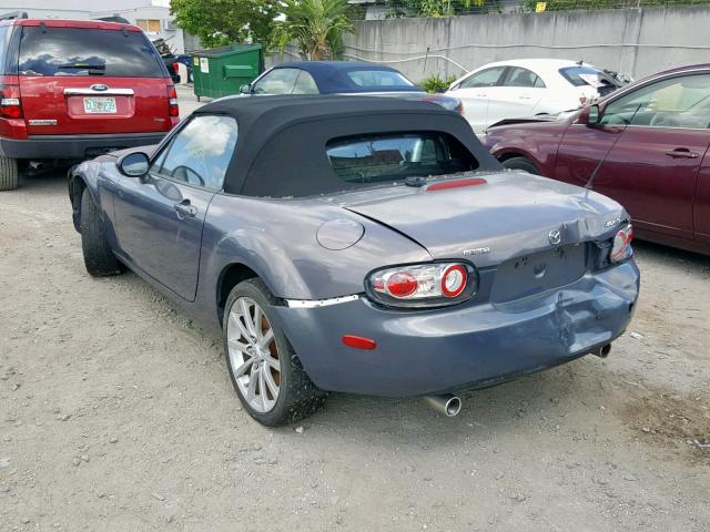 JM1NC25F660122277 - 2006 MAZDA MX-5 MIATA BLUE photo 3