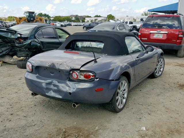 JM1NC25F660122277 - 2006 MAZDA MX-5 MIATA BLUE photo 4