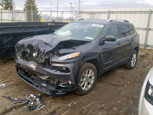 1C4PJMCS0FW521600 - 2015 JEEP CHEROKEE L GRAY photo 2