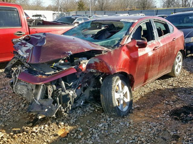 1C3CDFBB4FD374524 - 2015 DODGE DART SXT BURGUNDY photo 2