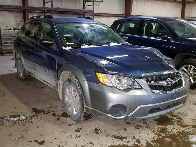 4S4BP60C087341284 - 2008 SUBARU OUTBACK BLUE photo 1