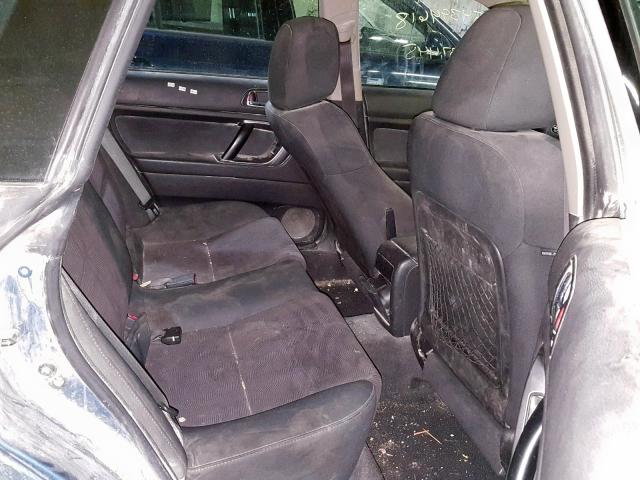 4S4BP60C087341284 - 2008 SUBARU OUTBACK BLUE photo 6