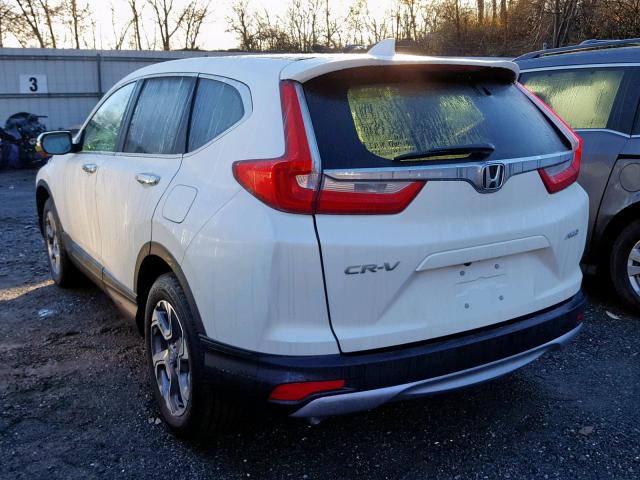 2HKRW2H84JH607714 - 2018 HONDA CR-V EXL WHITE photo 3