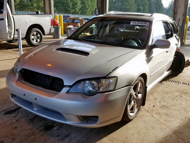 4S3BP676856311360 - 2005 SUBARU LEGACY GT SILVER photo 2