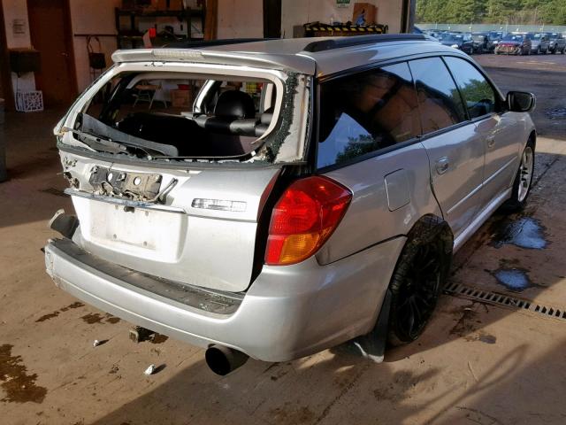 4S3BP676856311360 - 2005 SUBARU LEGACY GT SILVER photo 4