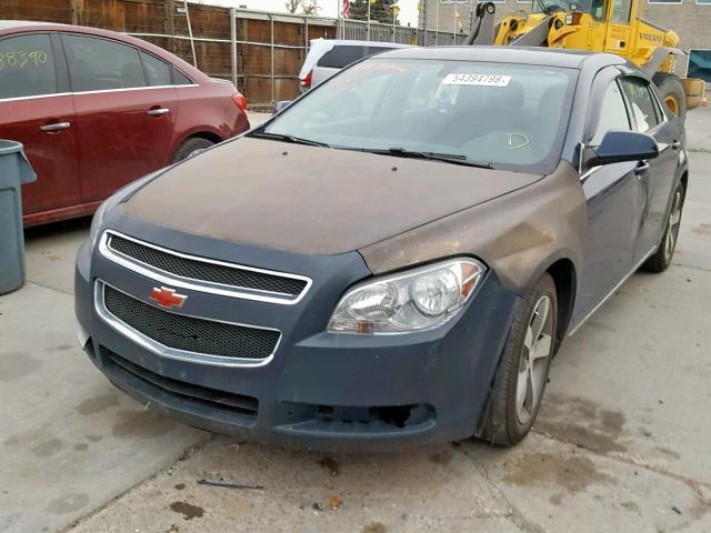 1G1ZC5E17BF267710 - 2011 CHEVROLET MALIBU 1LT BLUE photo 2