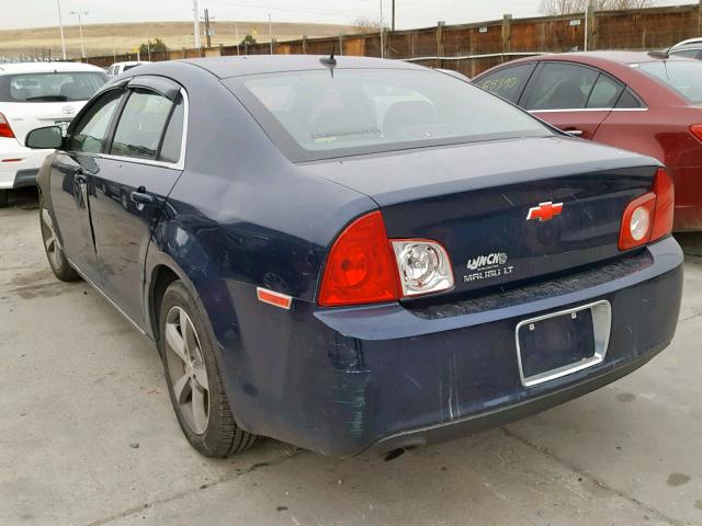1G1ZC5E17BF267710 - 2011 CHEVROLET MALIBU 1LT BLUE photo 3