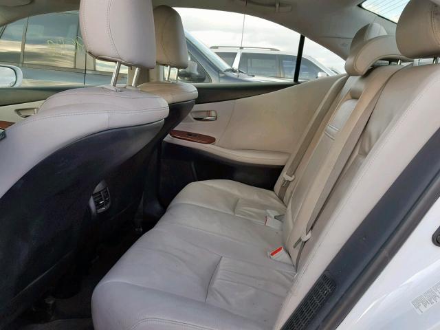 JTHBB1BA8A2008981 - 2010 LEXUS HS 250H WHITE photo 6