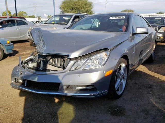 WDDKJ5KB6CF147691 - 2012 MERCEDES-BENZ E 350 SILVER photo 2