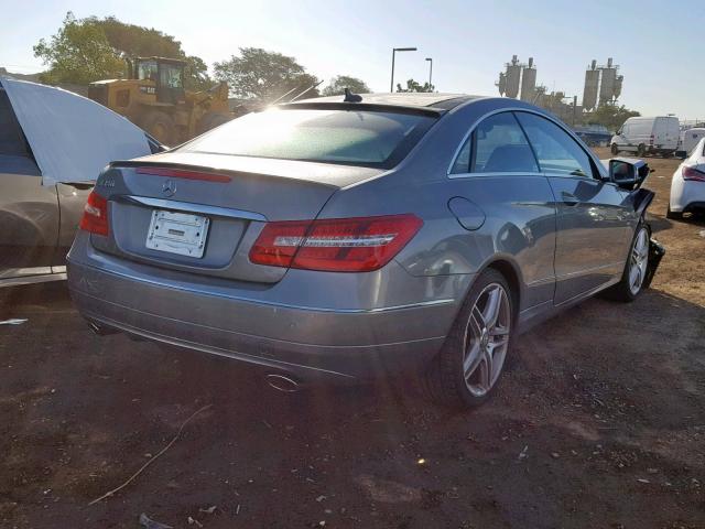 WDDKJ5KB6CF147691 - 2012 MERCEDES-BENZ E 350 SILVER photo 4