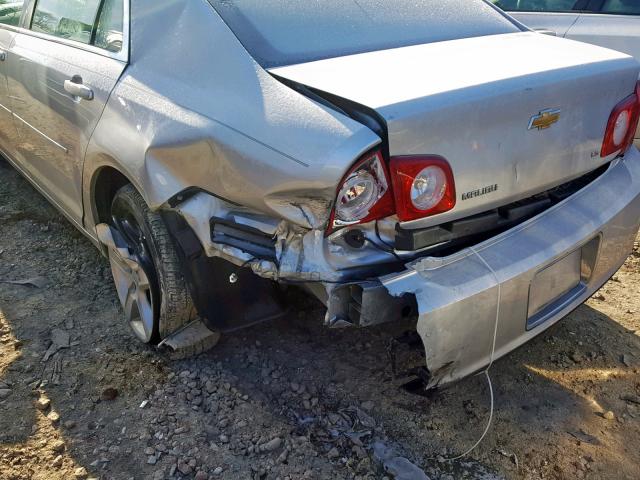 1G1ZG57BX9F138137 - 2009 CHEVROLET MALIBU LS 银色 照片 9