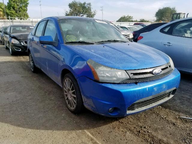 1FAHP3GN2BW107493 - 2011 FORD FOCUS SES BLUE photo 1