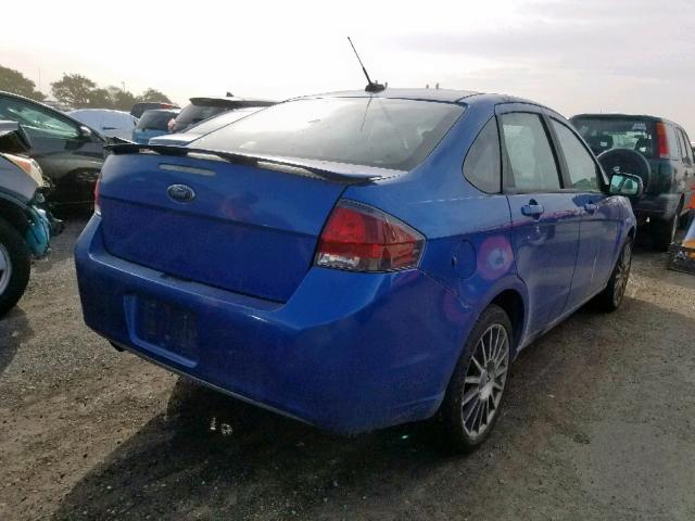 1FAHP3GN2BW107493 - 2011 FORD FOCUS SES BLUE photo 4