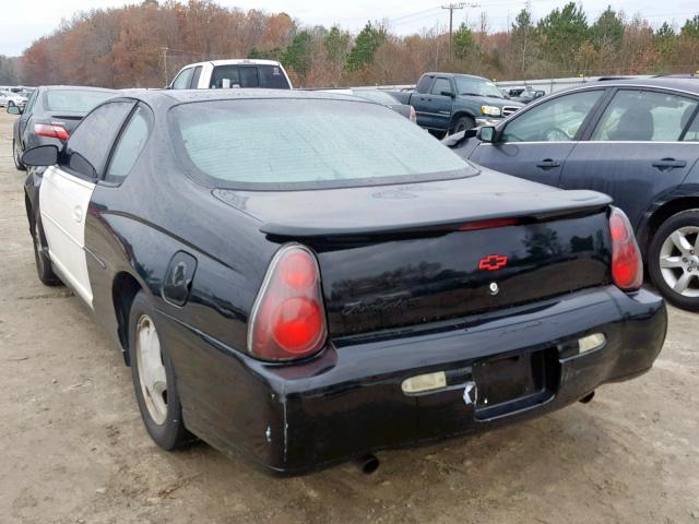 2G1WX12K039327138 - 2003 CHEVROLET MONTE CARL BLACK photo 3