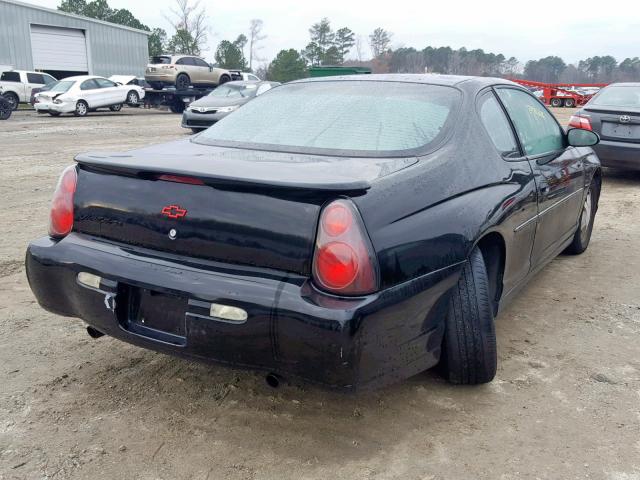 2G1WX12K039327138 - 2003 CHEVROLET MONTE CARL BLACK photo 4