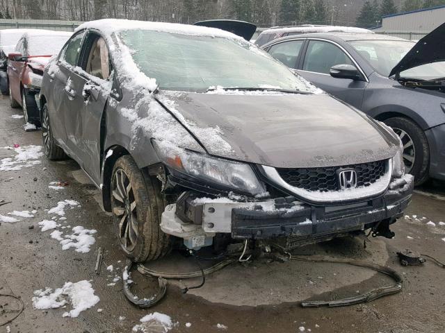 19XFB2F9XFE223278 - 2015 HONDA CIVIC EXL GRAY photo 1