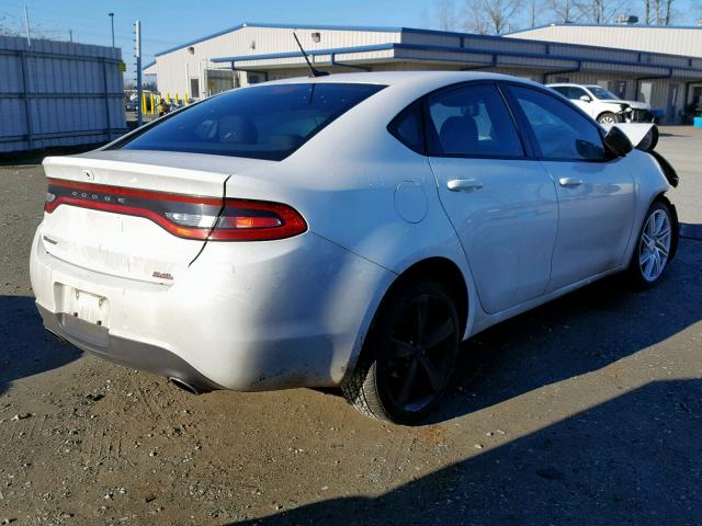 1C3CDFBB0ED919391 - 2014 DODGE DART SXT WHITE photo 4