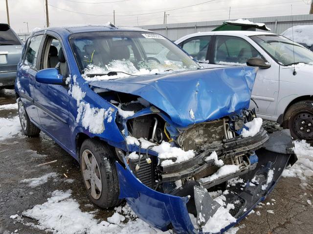 KL1TG66E39B606321 - 2009 CHEVROLET AVEO LT BLUE photo 1