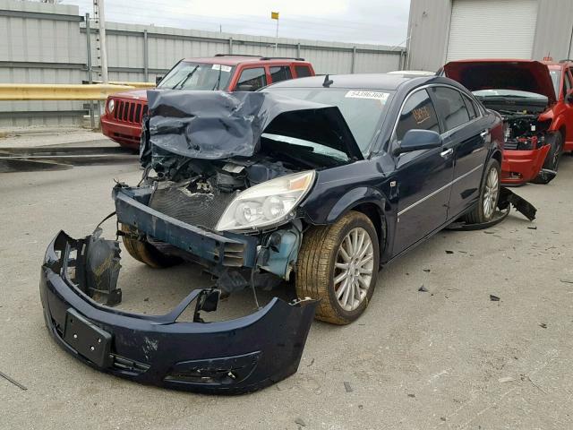 1G8ZV57727F135054 - 2007 SATURN AURA XR BLUE photo 2